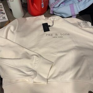 Rag & Bone Off-White Terry Sweatshirt